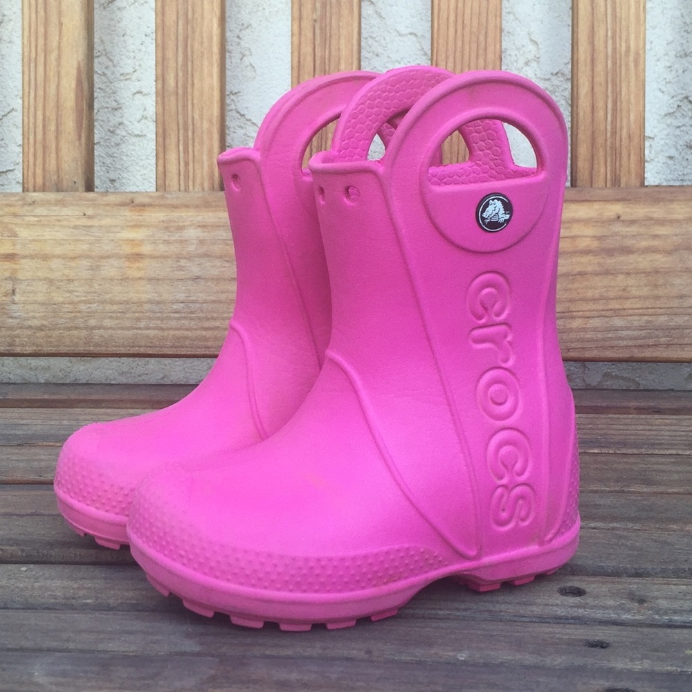 Crocs Kids’ Pink Rain Boot